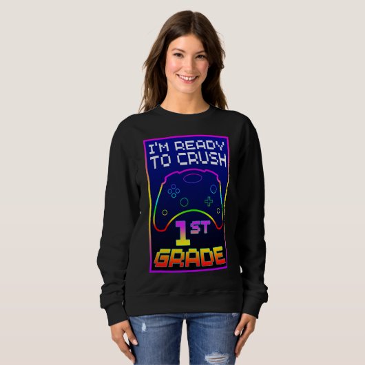ICH BIN BEREIT, DEN 1. GRAD ZU ERREICHEN SWEATSHIRT (Vorne ganz)