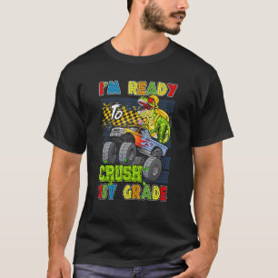 Ich bin bereit, den 1. Grade Dinosaurier Monster T T-Shirt