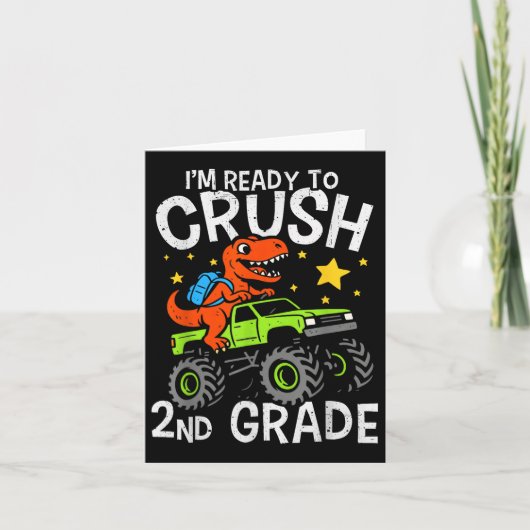 Ich bin bereit, den 2nd Grade Dinosaur Monster Tru Karte (Vorderseite)
