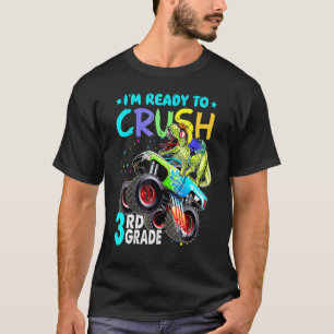 Ich bin bereit, den 3. Klasse Monstertruck T-Rex D T-Shirt