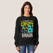 Ich bin bereit, den Bau der 2. Klasse zu unterbind Sweatshirt (Vorne ganz)