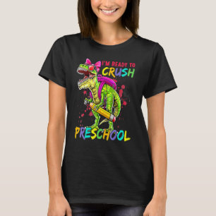 Ich bin bereit, den Dino-Bleistift in der Vorschul T-Shirt