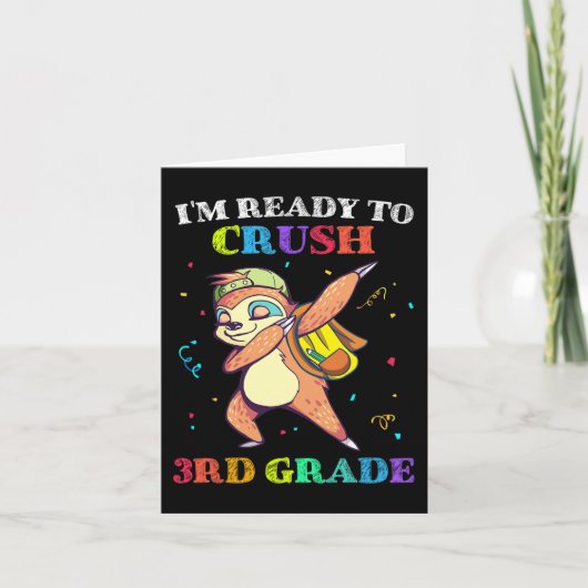 Ich bin bereit, den dritten Grade Dabbing Sloth wi Karte (Vorderseite)
