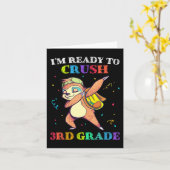 Ich bin bereit, den dritten Grade Dabbing Sloth wi Karte (Gelbe Blume)