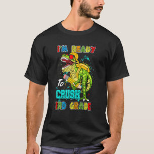 Ich bin bereit, den dritten Schulabschluss in Dino T-Shirt