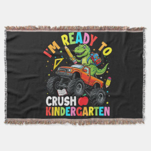 Ich bin bereit, den ersten Tag im Kindergarten zu Decke