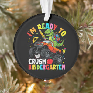 Ich bin bereit, den ersten Tag im Kindergarten zu  Ornament