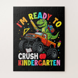 Ich bin bereit, den ersten Tag im Kindergarten zu Puzzle