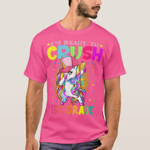 Ich bin bereit, den First Grade Funny Unicorn zurü T-Shirt