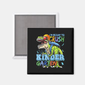 Ich bin bereit, den Kindergarten Dino T-Rex Ck zu  Magnet (Vorderseite/Rückseite)