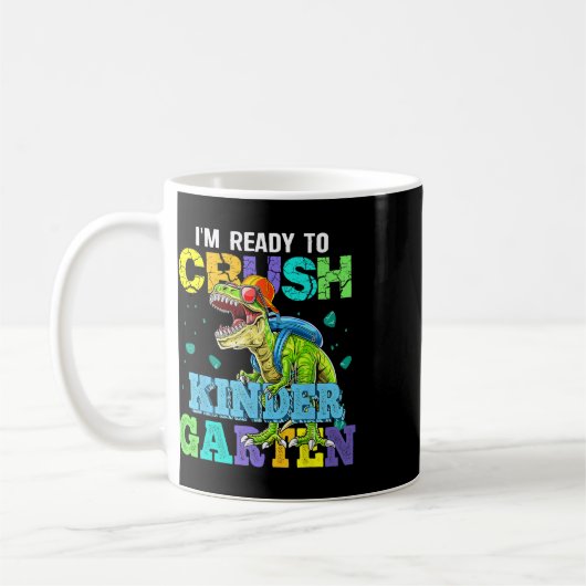 Ich bin bereit, den Kindergarten-Dinosaurier Byck Kaffeetasse (Links)
