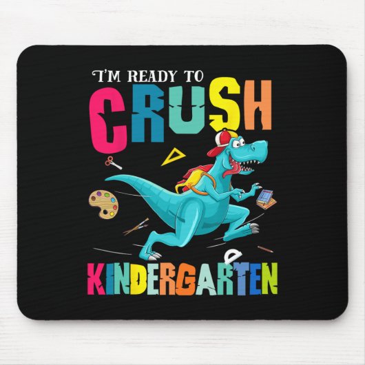 Ich bin bereit, den Kindergarten-Dinosaurier Byck Mousepad (Vorne)