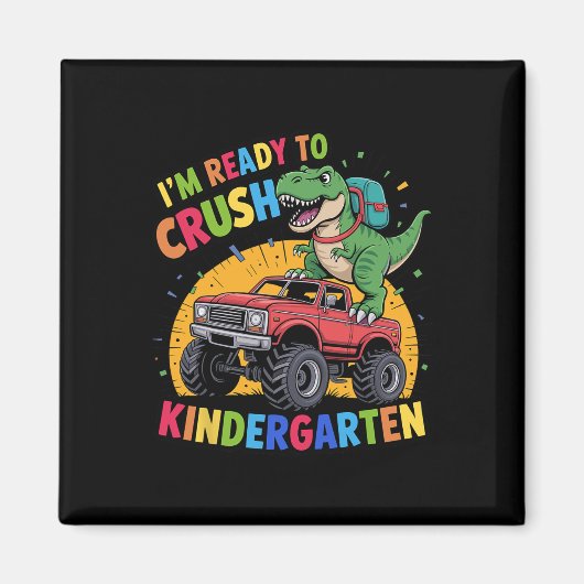 Ich bin bereit, den Kindergarten-Dinosaurier Ck zu Magnet (Vorne)