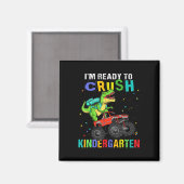 Ich bin bereit, den Kindergarten-Dinosaurier-Ck zu Magnet (Vorderseite/Rückseite)