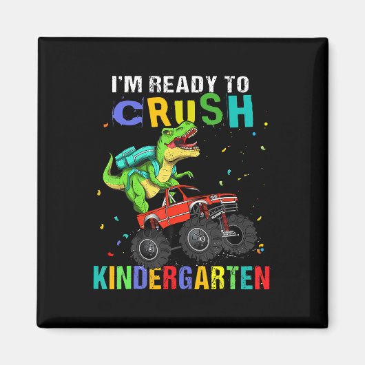 Ich bin bereit, den Kindergarten-Dinosaurier-Ck zu Magnet (Vorne)