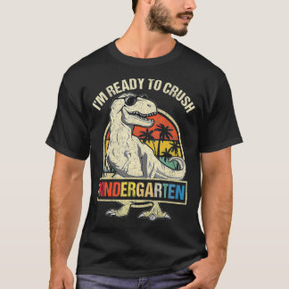 Ich bin bereit, den Kindergarten Dinosaurier-Jungs T-Shirt