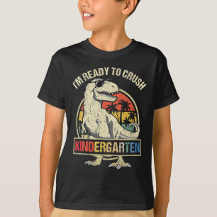 Ich bin bereit, den Kindergarten Dinosaurier-Jungs T-Shirt