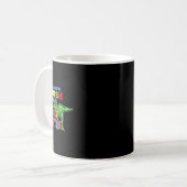 Ich bin bereit, den Kindergarten Dinosaurier wiede Kaffeetasse (Vorderseite Links)