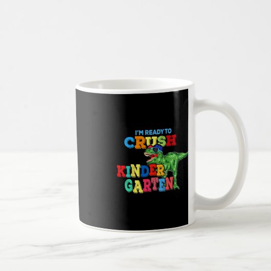 Ich bin bereit, den Kindergarten Dinosaurier wiede Kaffeetasse (Rechts)