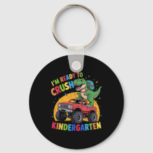 Ich bin bereit, den Kindergarten-Dinosaurier zu me Schlüsselanhänger