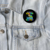 Ich bin bereit, den Kindergarten-Dinosaurier zu ze Button (Beispiel)