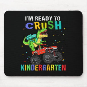 Ich bin bereit, den Kindergarten-Dinosaurier zu ze Mousepad