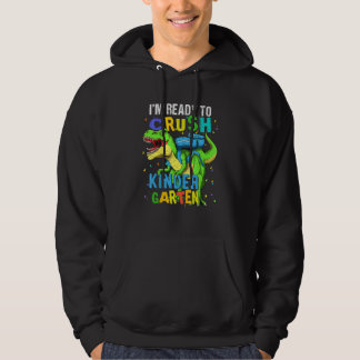 Ich bin bereit, den Kindergarten-Dinosaurier zurüc Hoodie