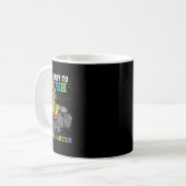 Ich bin bereit, den Kindergarten-Monster-Truck-Din Kaffeetasse (Vorderseite Links)