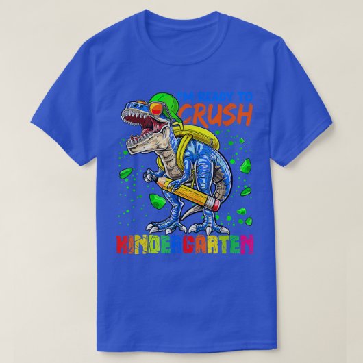 Ich bin bereit, den Kindergarten Niedlich Dinosaur T-Shirt (Design vorne)