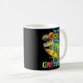 Ich bin bereit, den Kindergarten Rex Dino Holding Kaffeetasse (VorderseiteRechts)