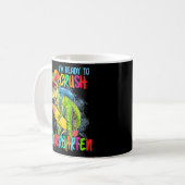 Ich bin bereit, den Kindergarten Rex Dino Holding Kaffeetasse (Vorderseite Links)