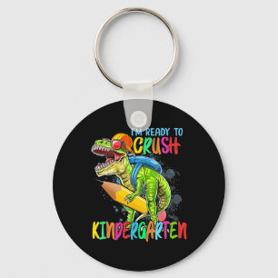 Ich bin bereit, den Kindergarten T-Rex Dino zu zer Schlüsselanhänger