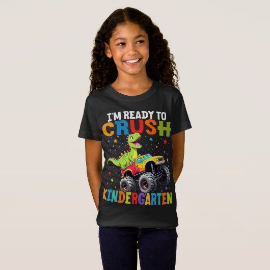 Ich bin bereit, den Kindergarten T Rex Dinosaurier T-Shirt (Vorne ganz)