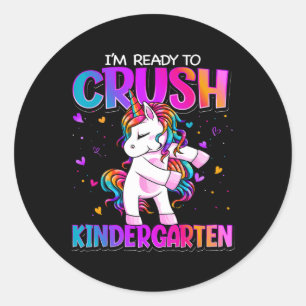 Ich bin bereit, den Kindergarten zu knacken, Ck zu Runder Aufkleber