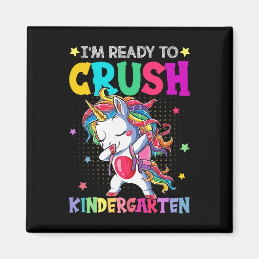 Ich bin bereit, den Kindergarten zu knacken, frohe Magnet (Vorne)