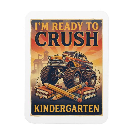 Ich bin bereit, den Kindergarten zu rocken Magnet (Vertikal)