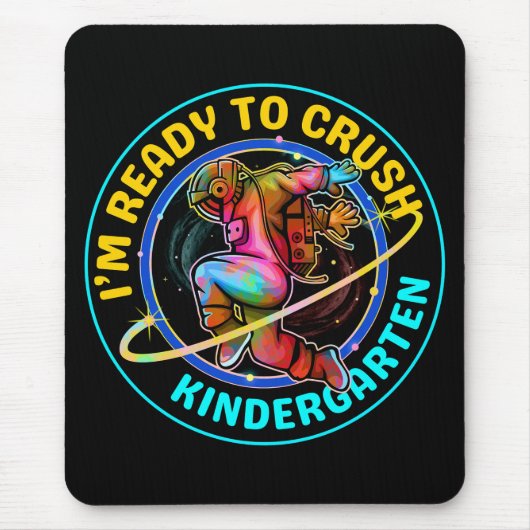 Ich bin bereit, den Kindergarten zu rocken Mousepad (Vorne)