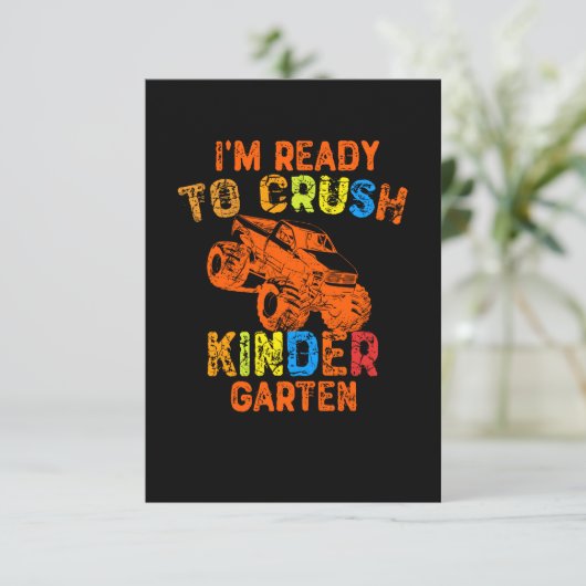 Ich bin bereit, den Kindergarten zu zerschlagen Dankeskarte (Stehend Vorderseite)
