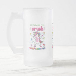 Ich bin bereit, den Kindergarten zu zerschlagen Mattglas Bierglas