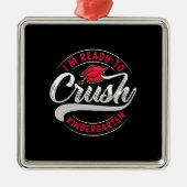 Ich bin bereit, den Kindergarten zu zerschlagen Ornament Aus Metall (Vorne)