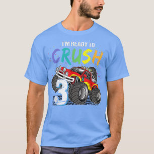 Ich bin bereit, den lustigen, grafischen Monster-L T-Shirt