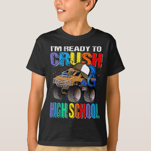 Ich bin bereit, den Monster-LKW der High School zu T-Shirt (Vorderseite)