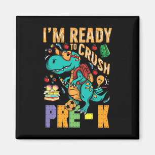 Ich bin bereit, den Pre-K Monster Truck Dino zu ze Magnet