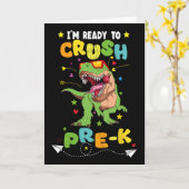 Ich bin bereit, den T-Rex-Dinosaurier der Vorkinde Karte (Gelbe Blume)