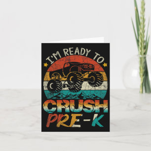 Ich bin bereit, den Vintagen Jungen aus der Zeit v Karte