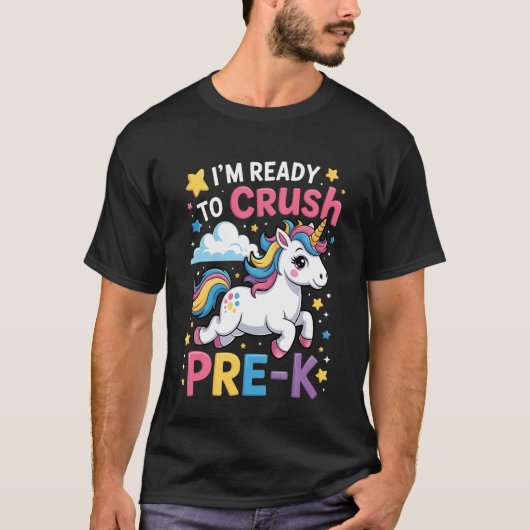 Ich bin bereit, den Vorschul-Einhorn-Kindern den e T-Shirt (Vorderseite)