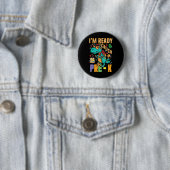 Ich bin bereit, den Vorschul-Monstertruck Dino Ck Button (Beispiel)