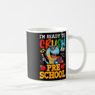 Ich bin bereit, den Vorschul-T-Rex am ersten Schul Kaffeetasse