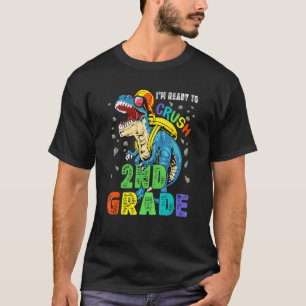 Ich bin bereit, den zweiten Grade Dino Junge wiede T-Shirt