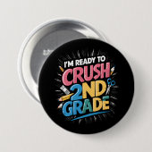 Ich bin bereit, den zweiten Schulabschluss zu mach Button (Vorne & Hinten)